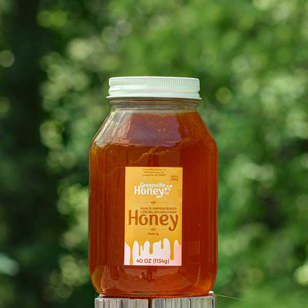 Wildflower-light, fruity taste; 40 oz. Jar - Local Greenville, SC Honey