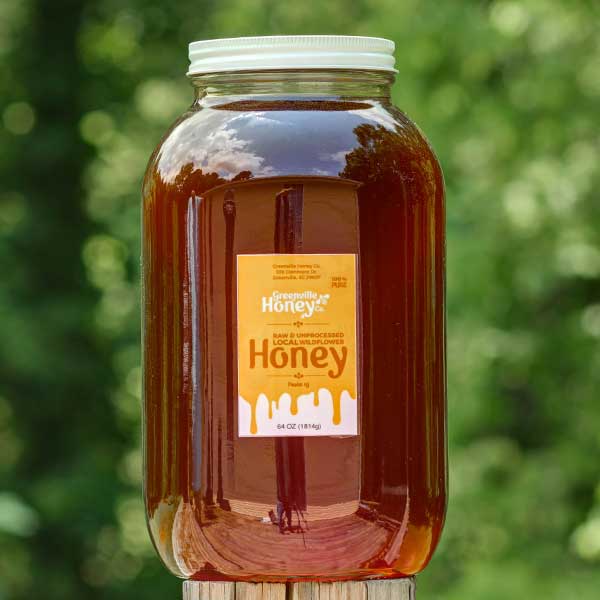 Wildflower-light, fruity taste; 80 oz. (Half Gallon) Jar - SC Honey